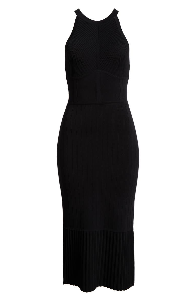 L'AGENCE Kim Pleat Hem Knit Dress, Alternate, color, 