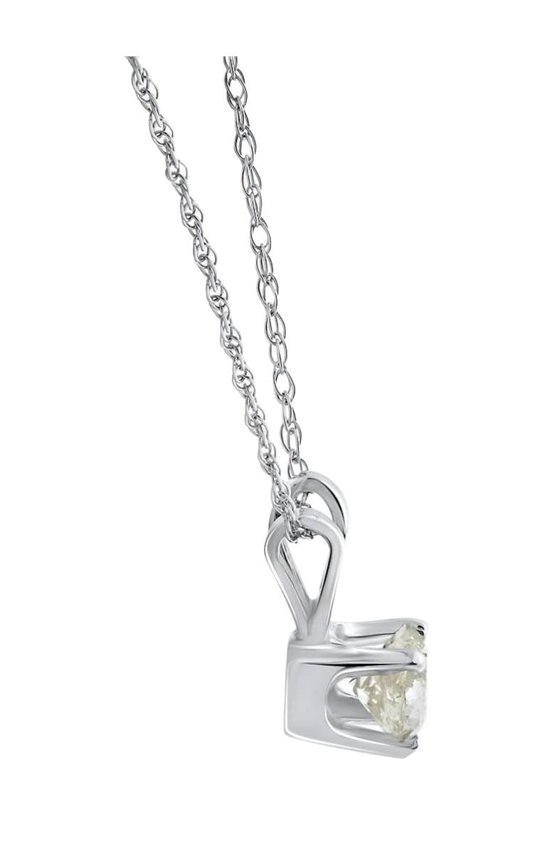 Bliss Diamond 1/2Ct TW Diamond Solitaire Necklace Studs Set 14K Gold Lab Grown, Alternate, color, White Gold