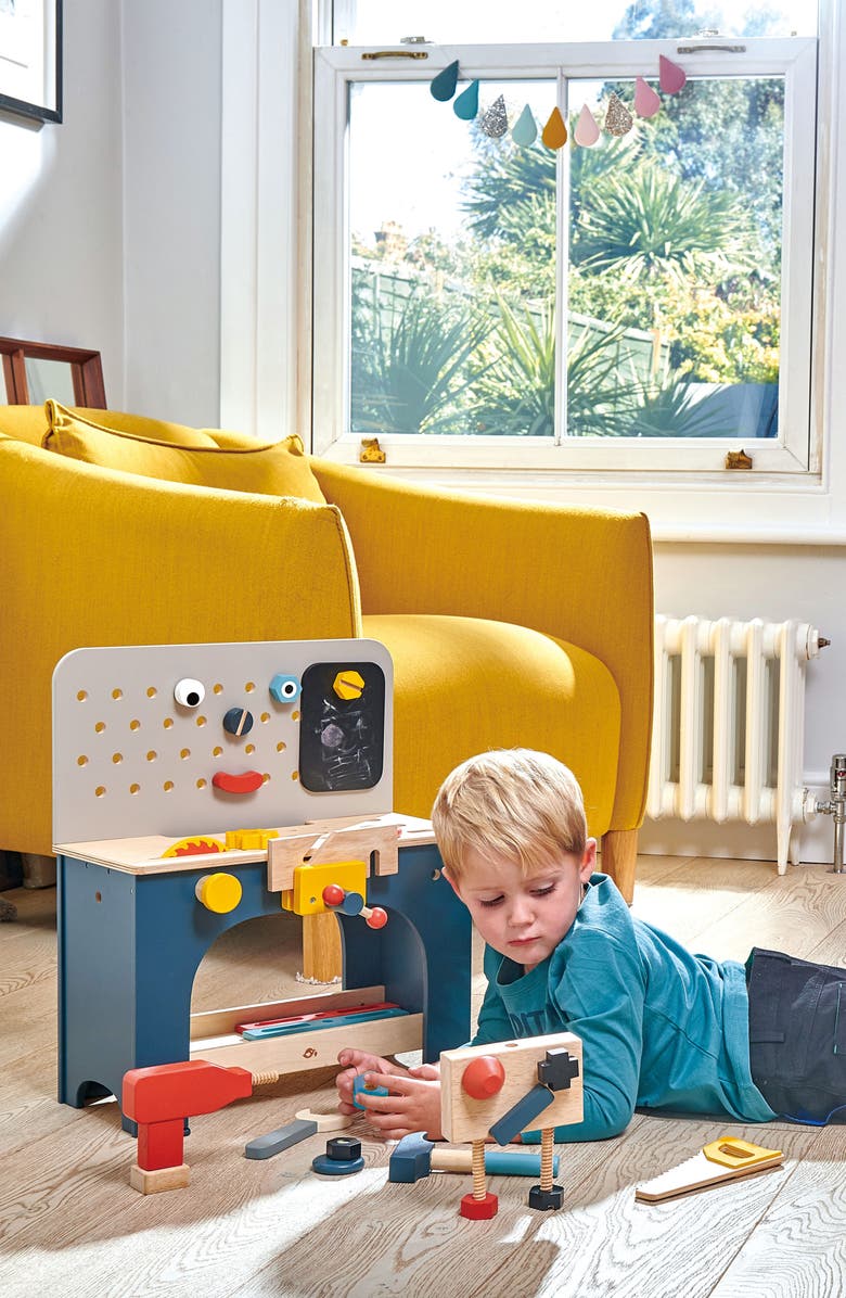 Tender Leaf Toys Table Top Tool Bench Playset, Alternate, color, Multi