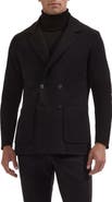Bugatchi Double Breasted Merino Wool Sweater Blazer