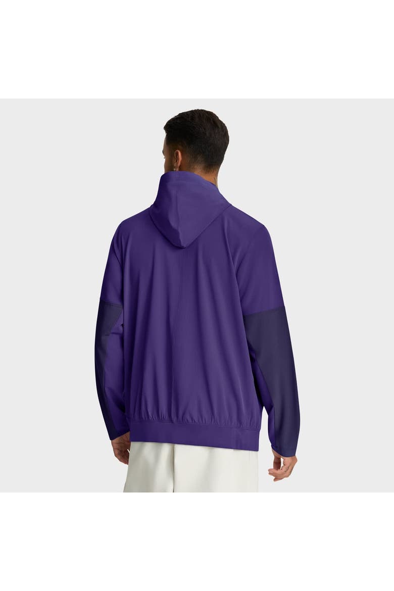 Men's Nike Purple LSU Tigers Anorak Half-Zip Hoodie Jacket, Alternate, color, Purple