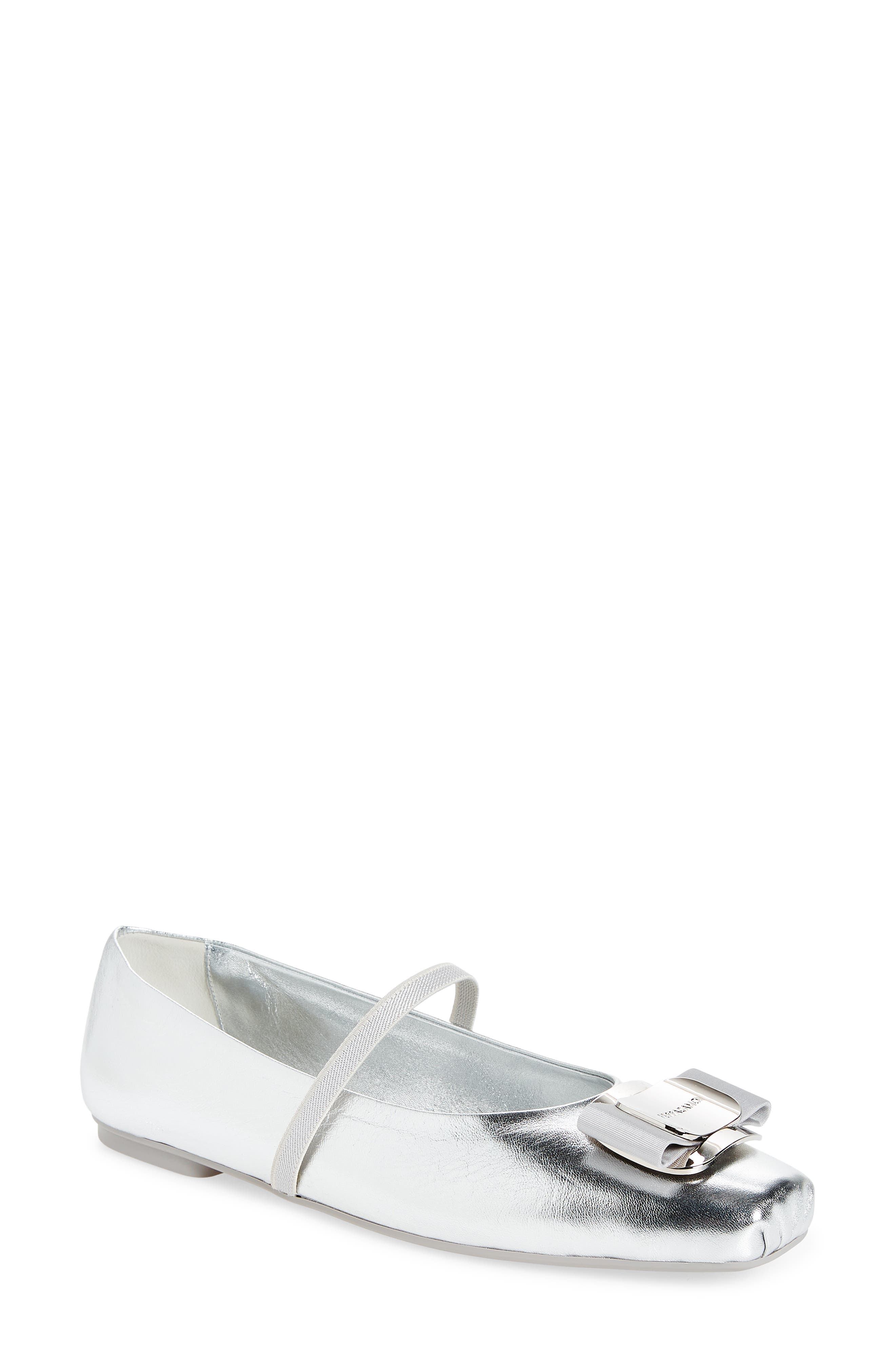 FERRAGAMO Zina Mary Jane Ballet Flat, Main, color, 