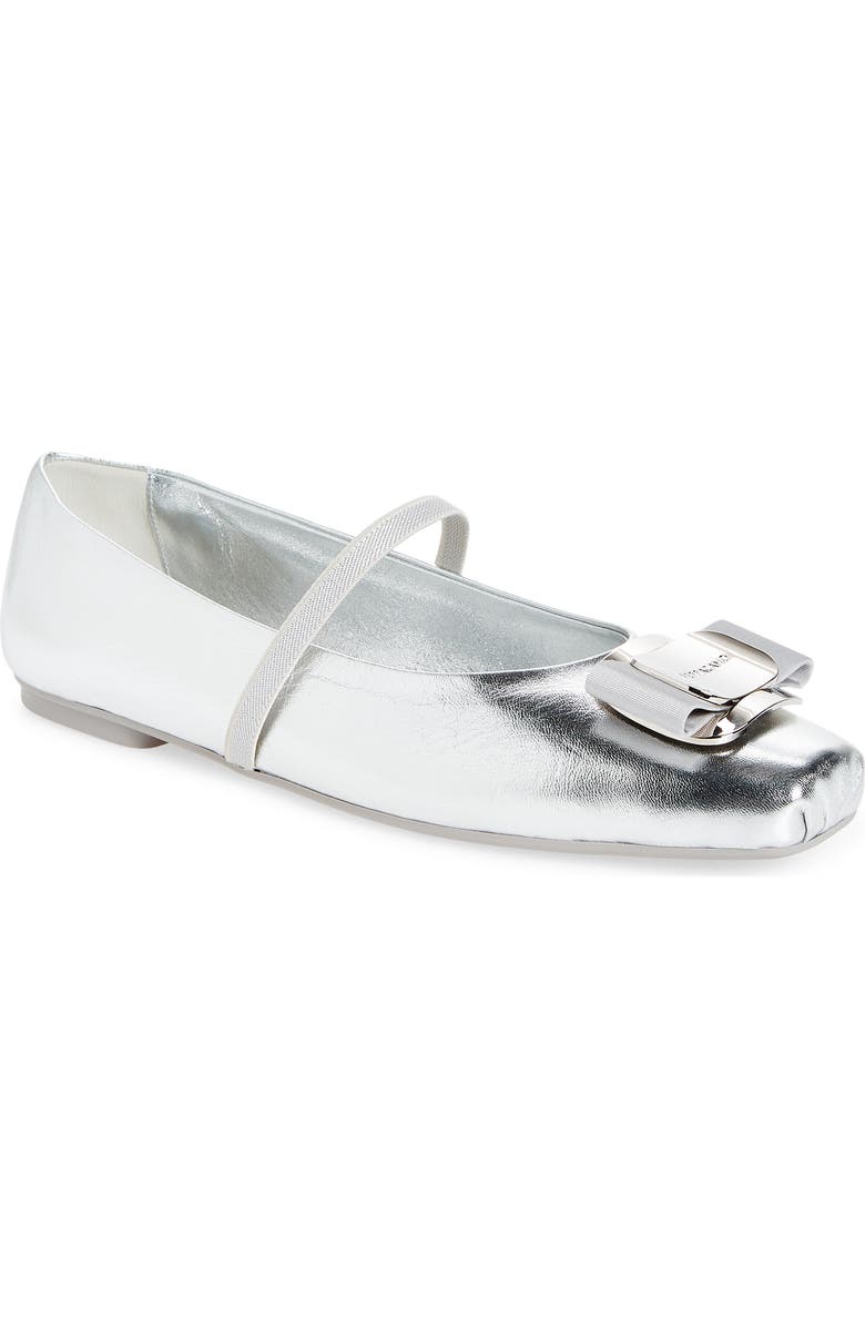 FERRAGAMO Zina Mary Jane Ballet Flat, Main, color,
