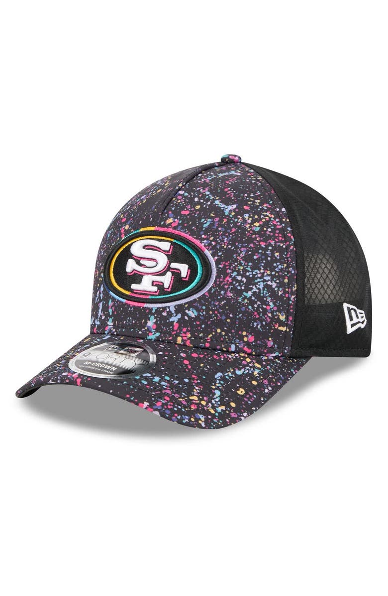 New Era Men's New Era Black San Francisco 49ers 2025 NFL Crucial Catch 9FORTY Adjustable Hat, Alternate, color, Black