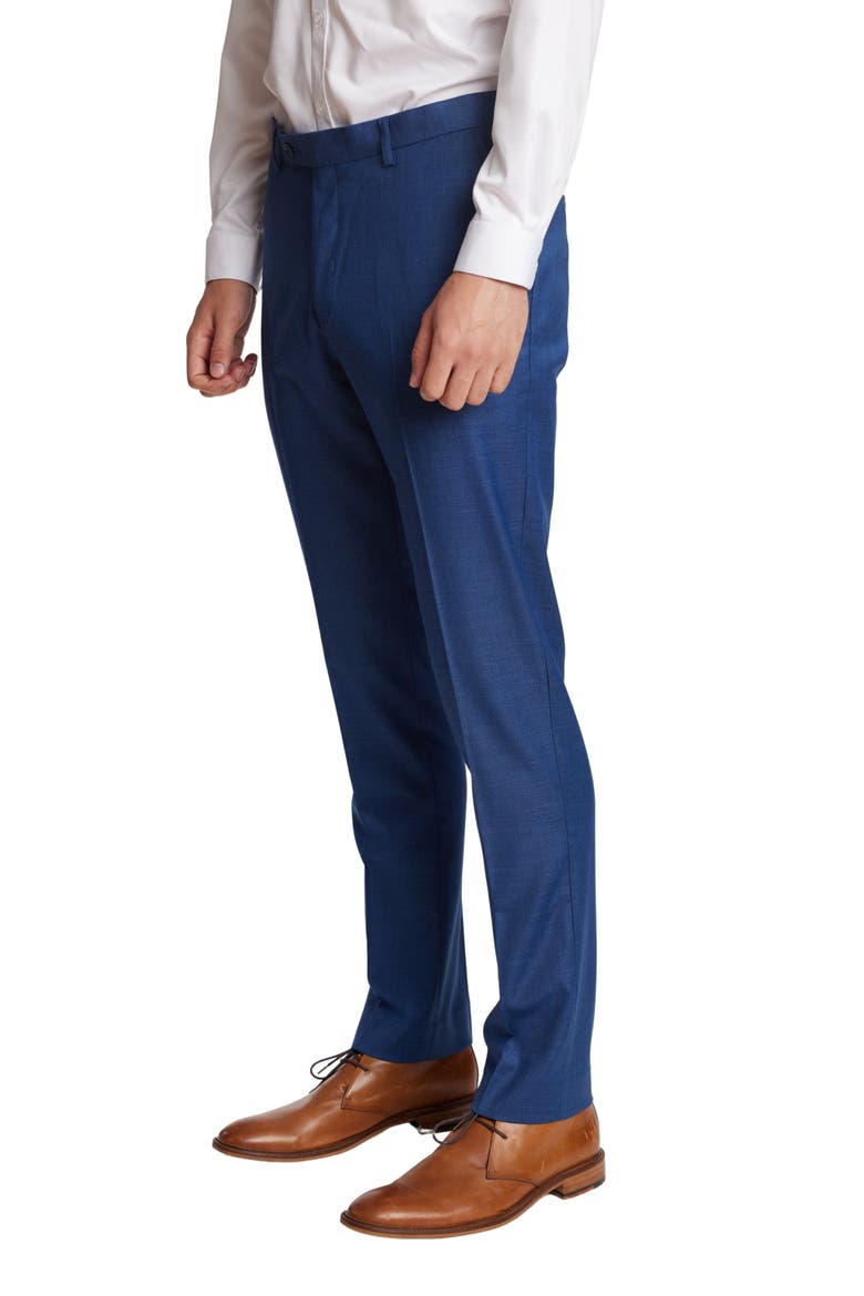 Modern Fit Downing Dress Pants, Alternate, color, DARK BLUE SHARK