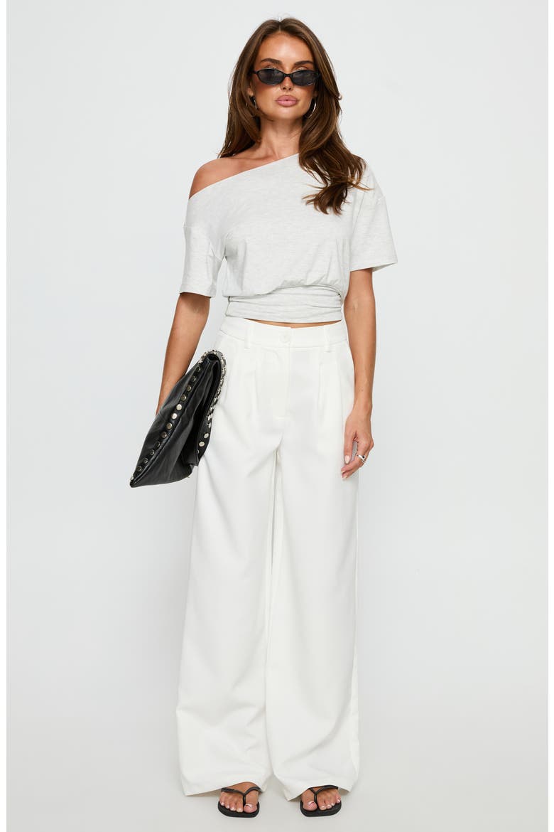 Archer Pleated Pants, Alternate, color, WHITE