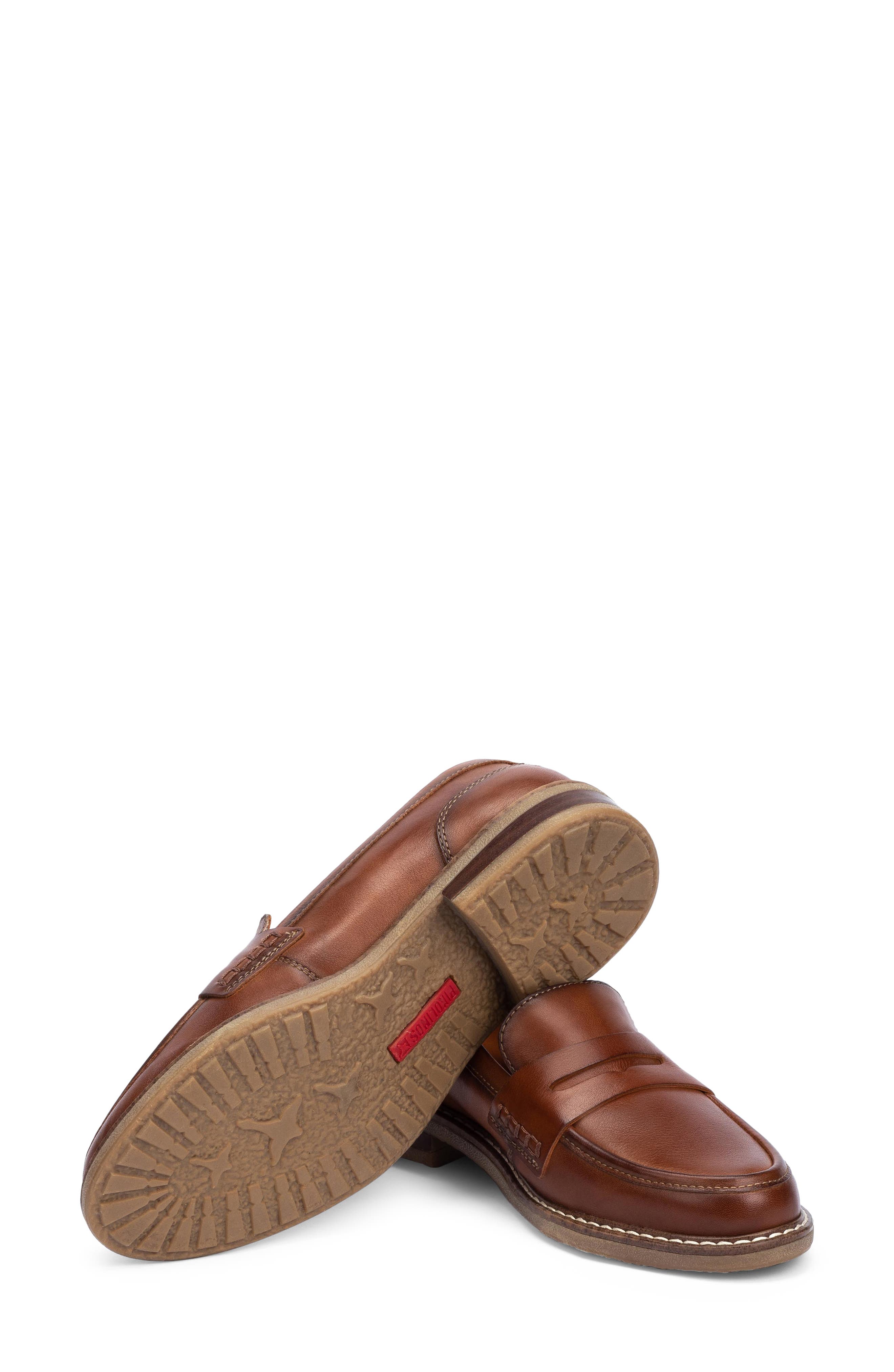 Aldaya Penny Loafer, Alternate, color, CUERO