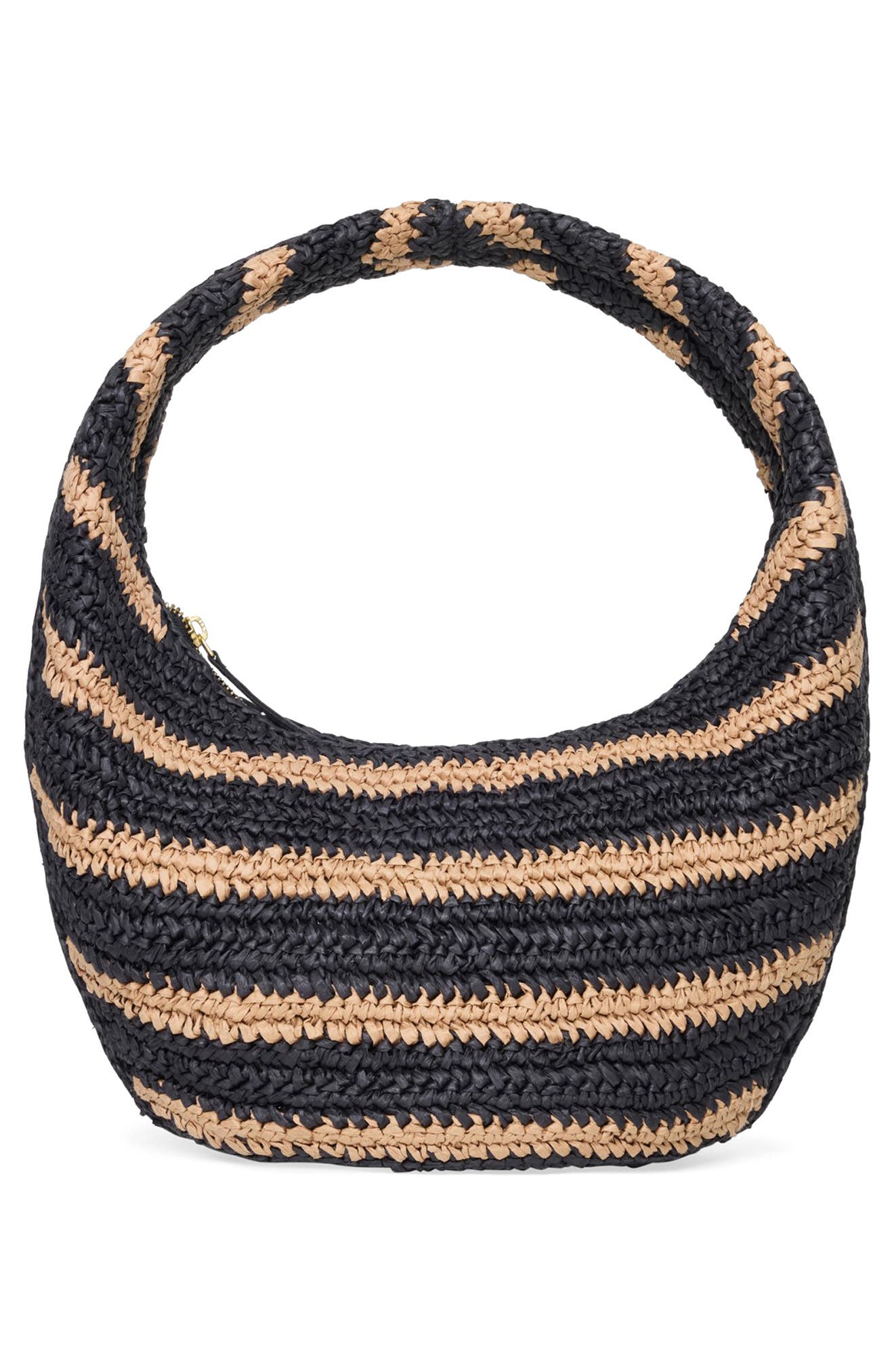 Aya Shoulder Bag, Alternate, color, NATURAL/ BLACK