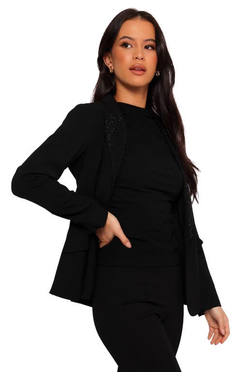 Petal And Pup Petal & Pup Luda Embellished Peal Lapel Blazer In Black