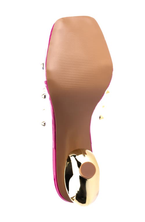 Ninety Union Vegas Studded Slide Sandal In Berry