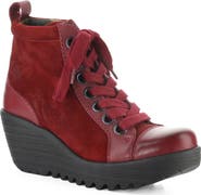 Fly London Lufe Platform Wedge Bootie