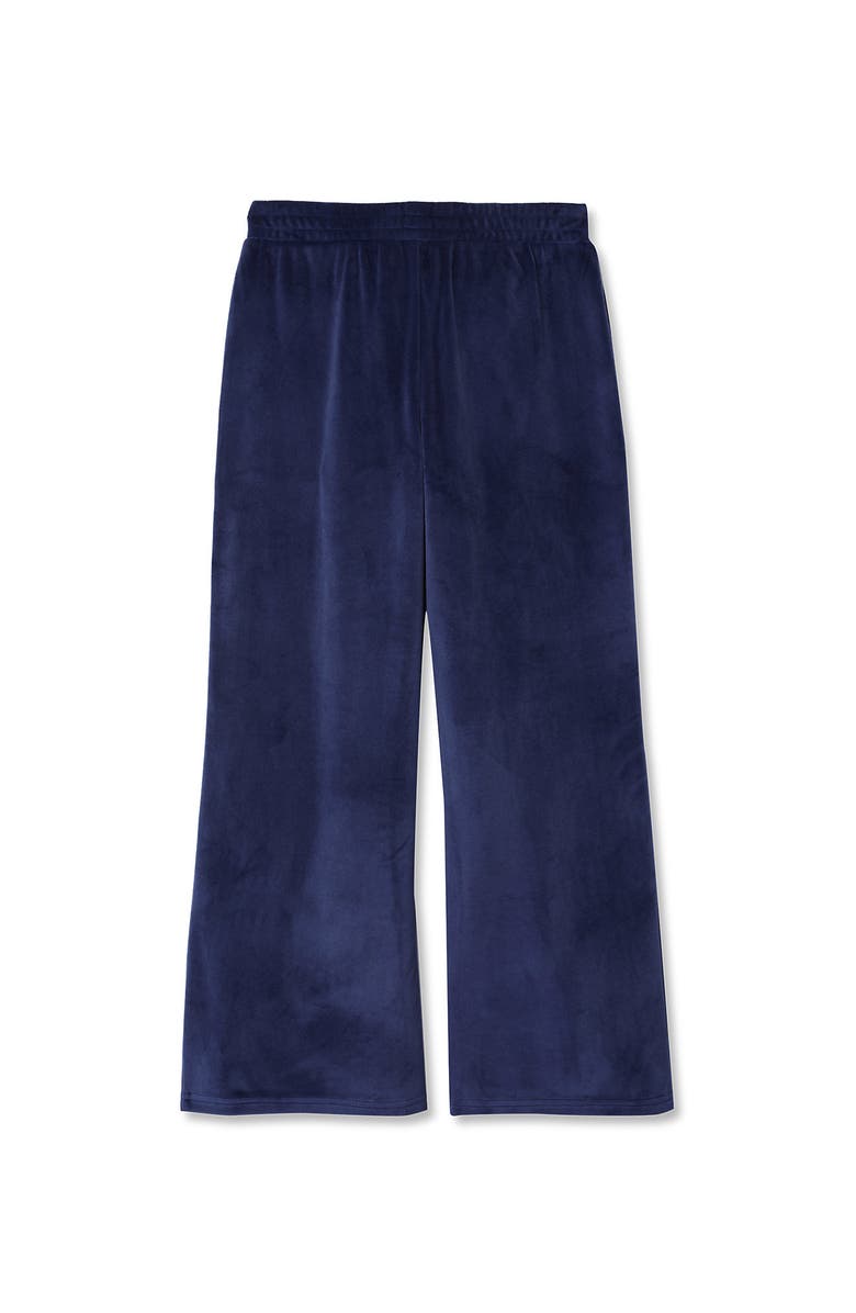 Lands' End Girls Wide Leg Velour Pants, Alternate, color, 