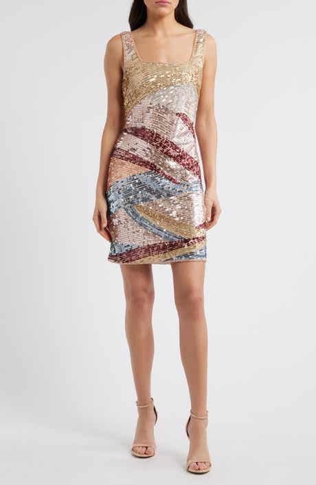 Pisarro Nights Beaded Sleeveless Minidress
