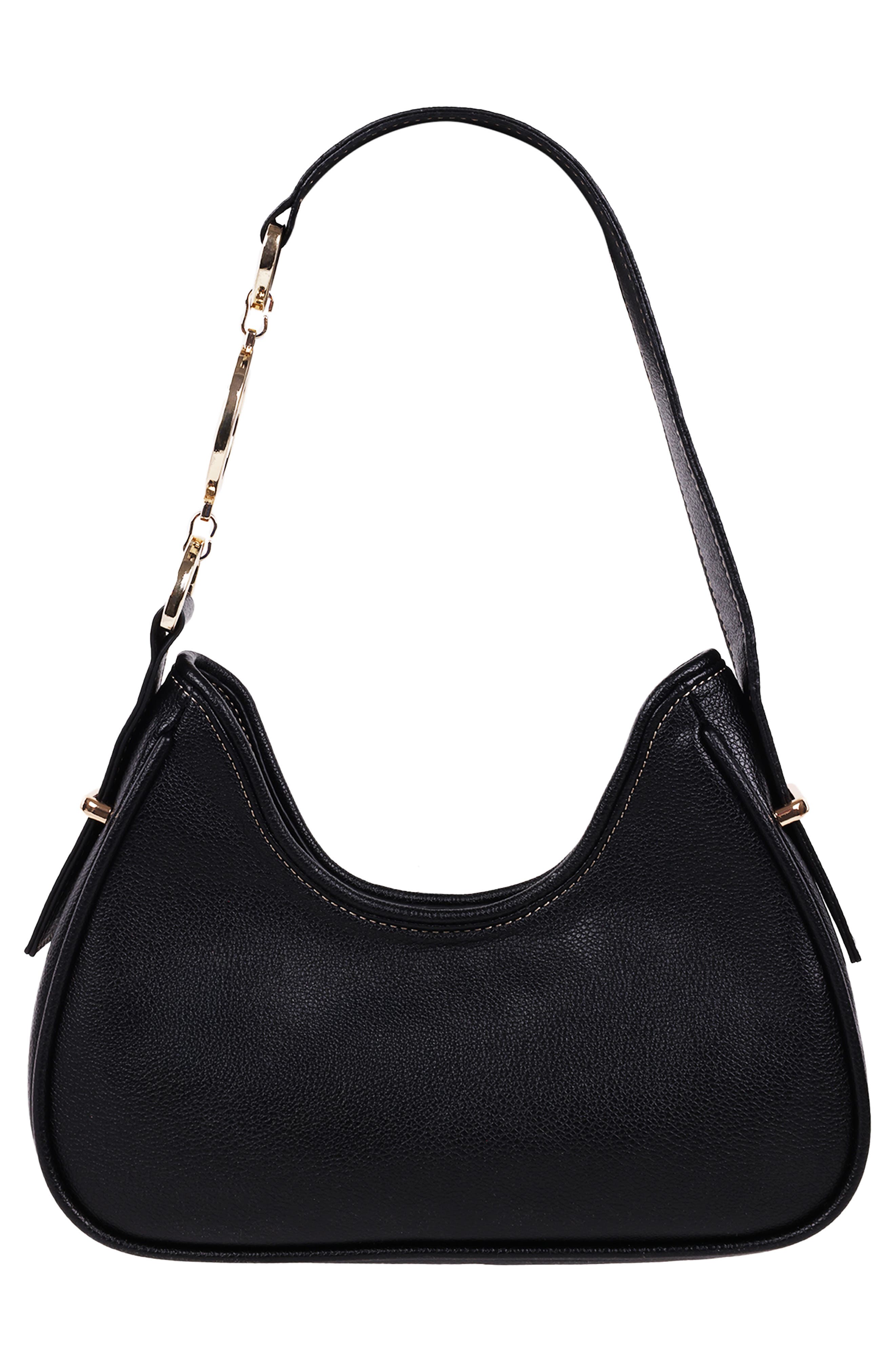 True Religion Studded Horseshoe Shoulder Bag, Alternate, color, 