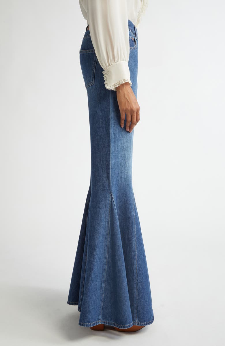 Chloé Nonstretch Denim Flare Leg Jeans, Alternate, color, 