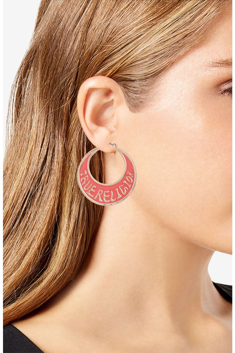 Logo hoop, Alternate, color, ROSEGOLDTONE