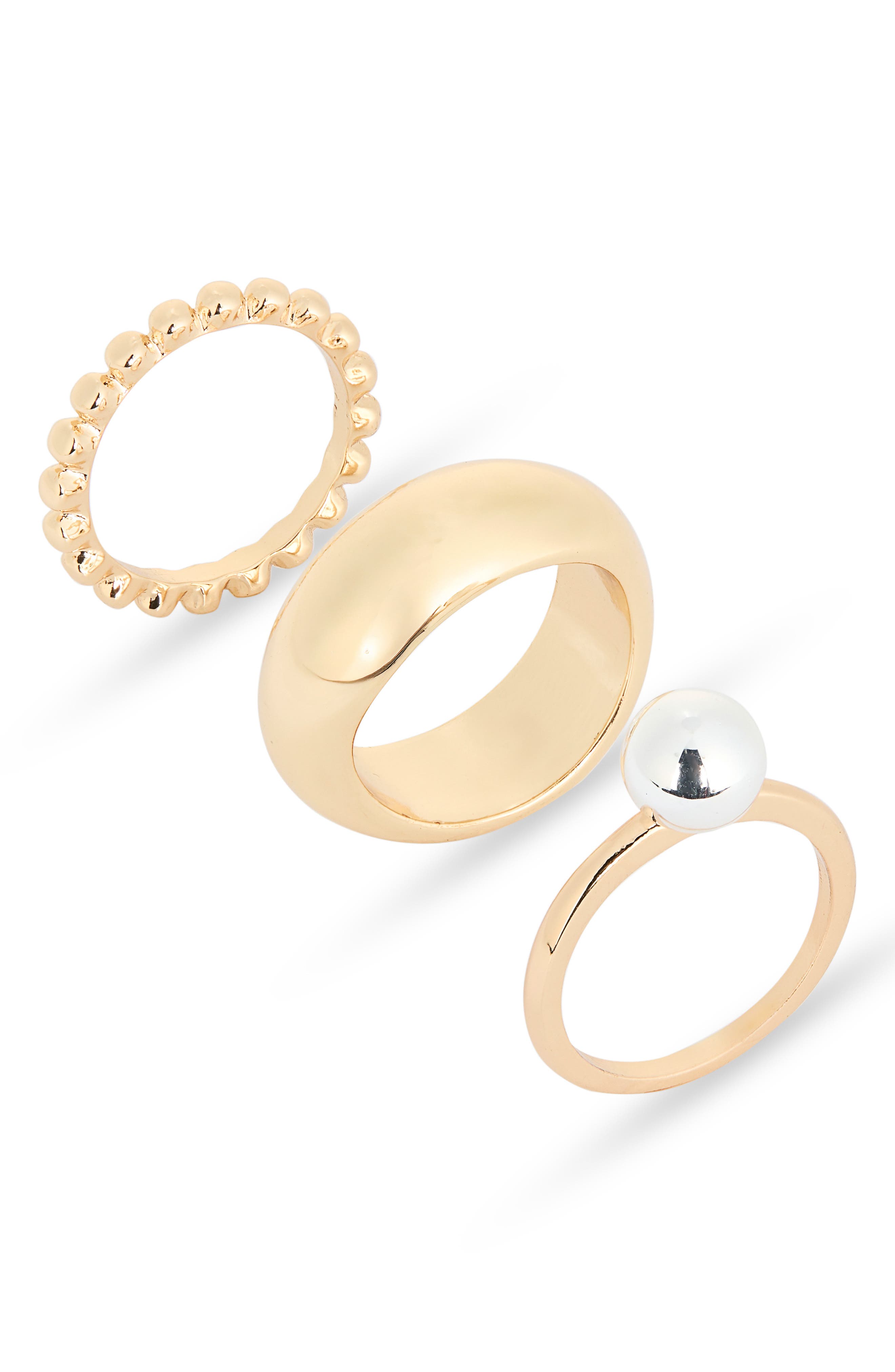 NORDSTROM RACK Set of 3 Rings