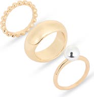 NORDSTROM RACK Set of 3 Rings
