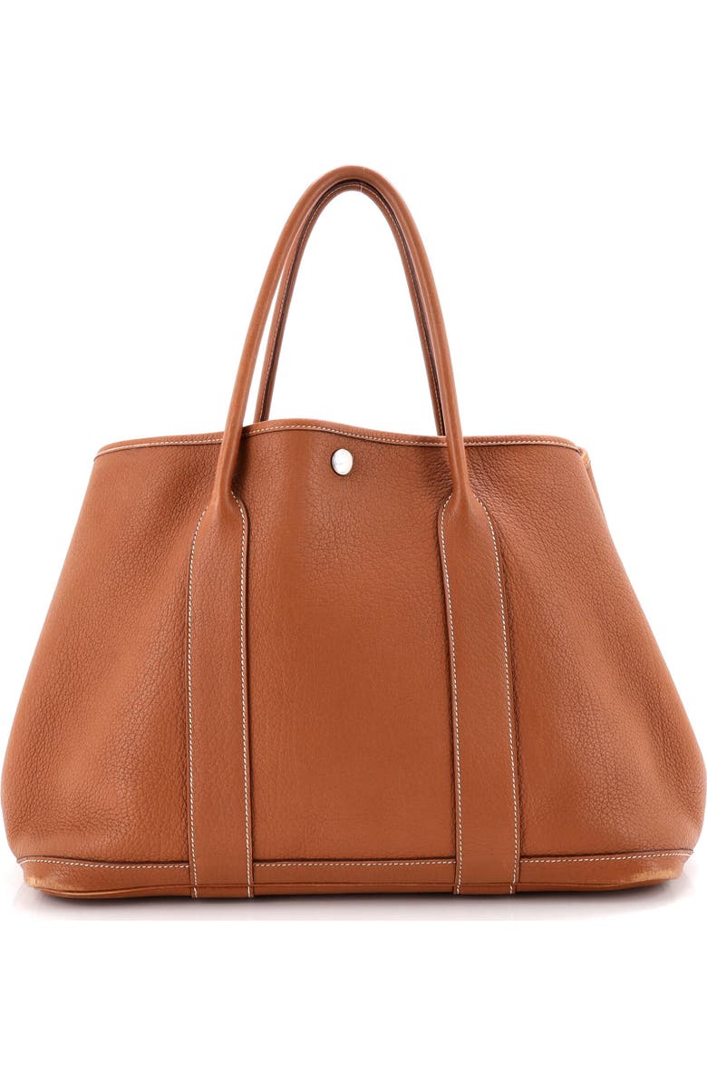 Pre-Owned Hermes Garden Party Tote Leather 36, Main, color, Gold