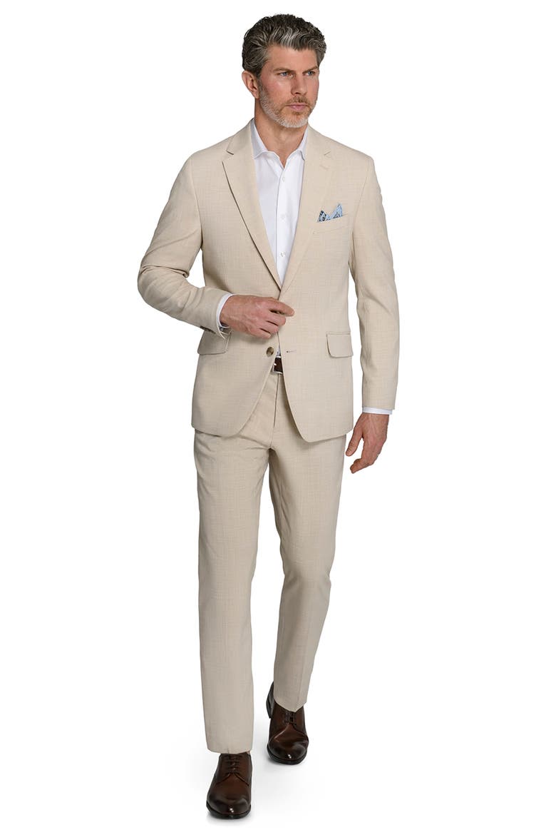 Plaid Two-Button Sport Coat, Alternate, color, TAN