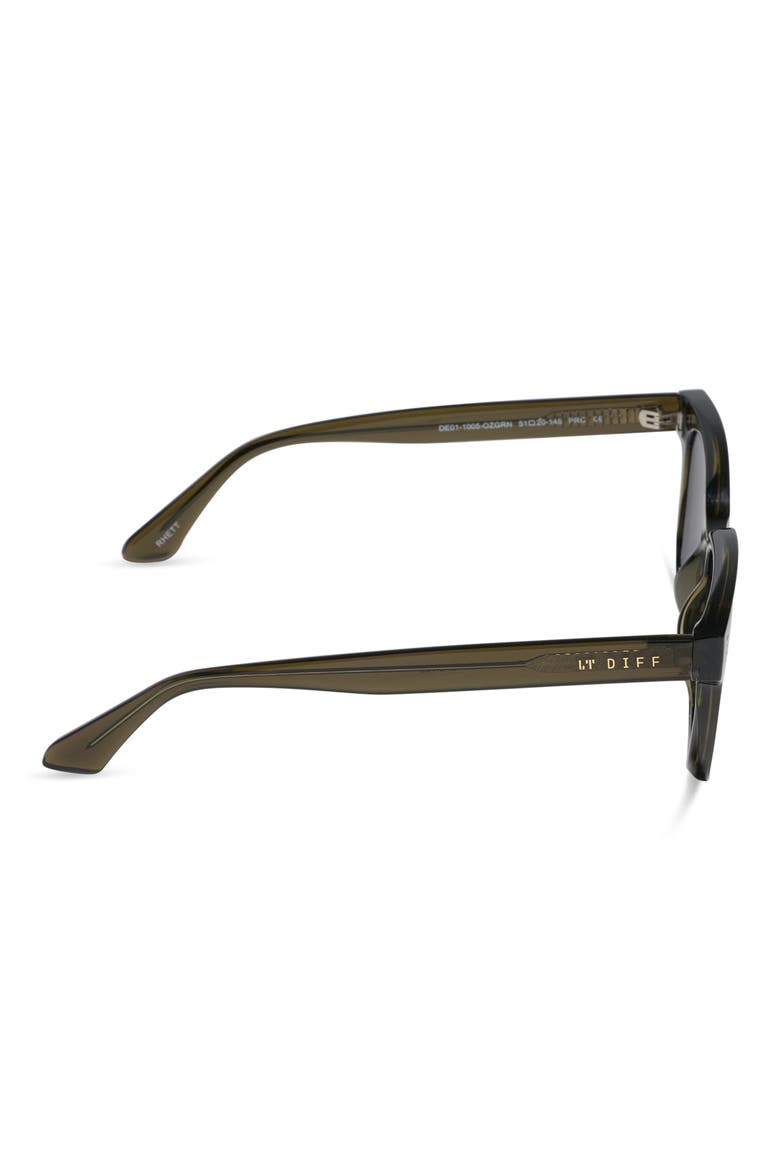 Rhett Square Sunglasses, Alternate, color, MILKY OLIVE/GREY