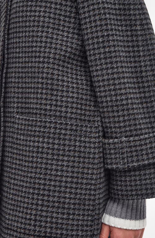 Barbour Veronica Houndstooth Check Wool Coat In Multi