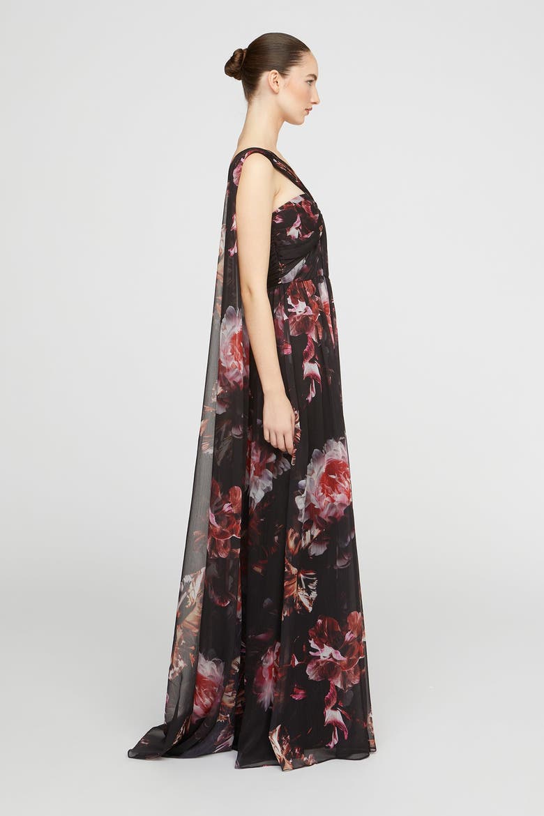 Lina Chiffon Gown, Alternate, color, Night Lotus
