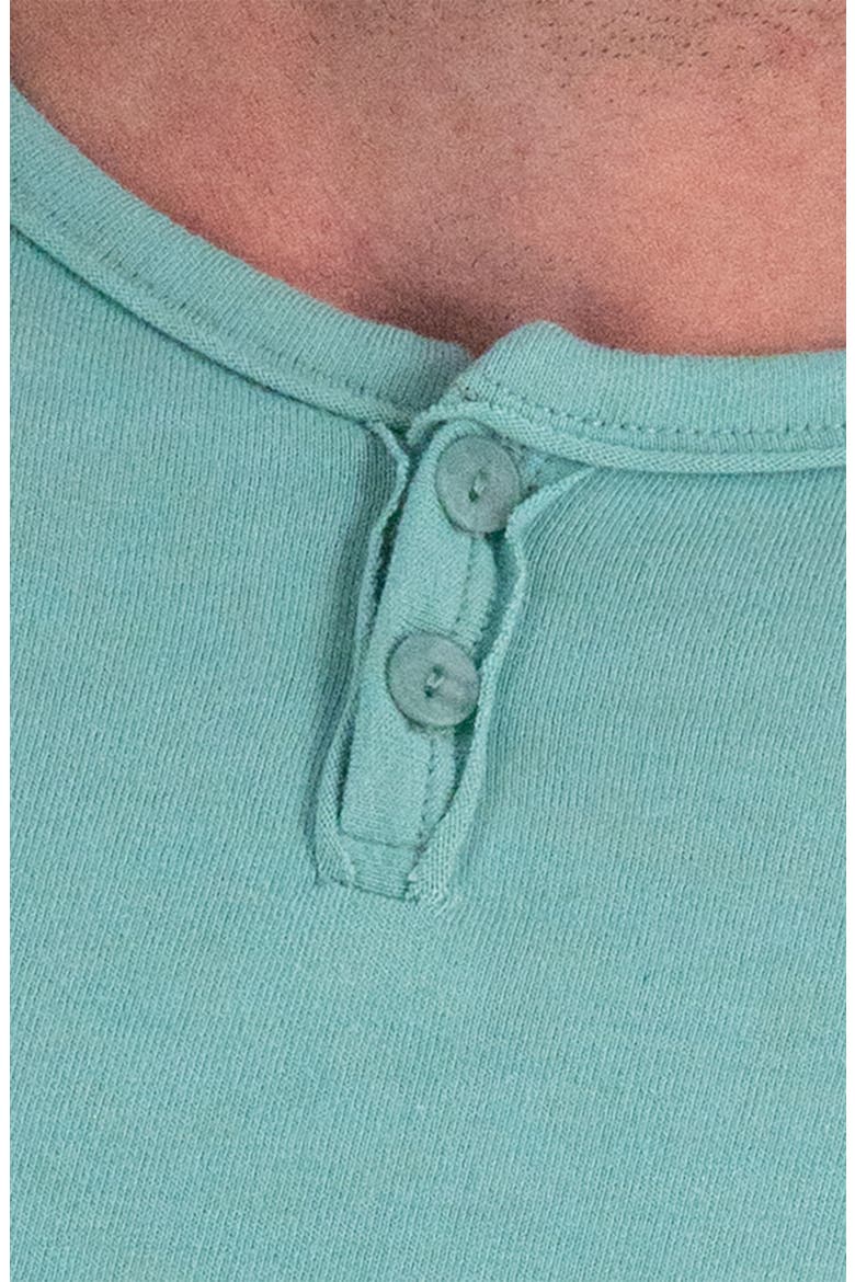 Short Sleeve Henley, Alternate, color, BEACH GLASS