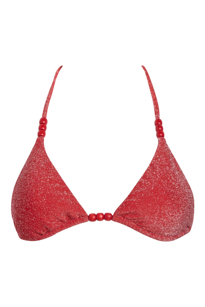 Bali Triangle Bikini Top, Main, color, FLAME