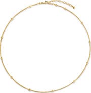 Monica Vinader Beaded Rope Chain Necklace