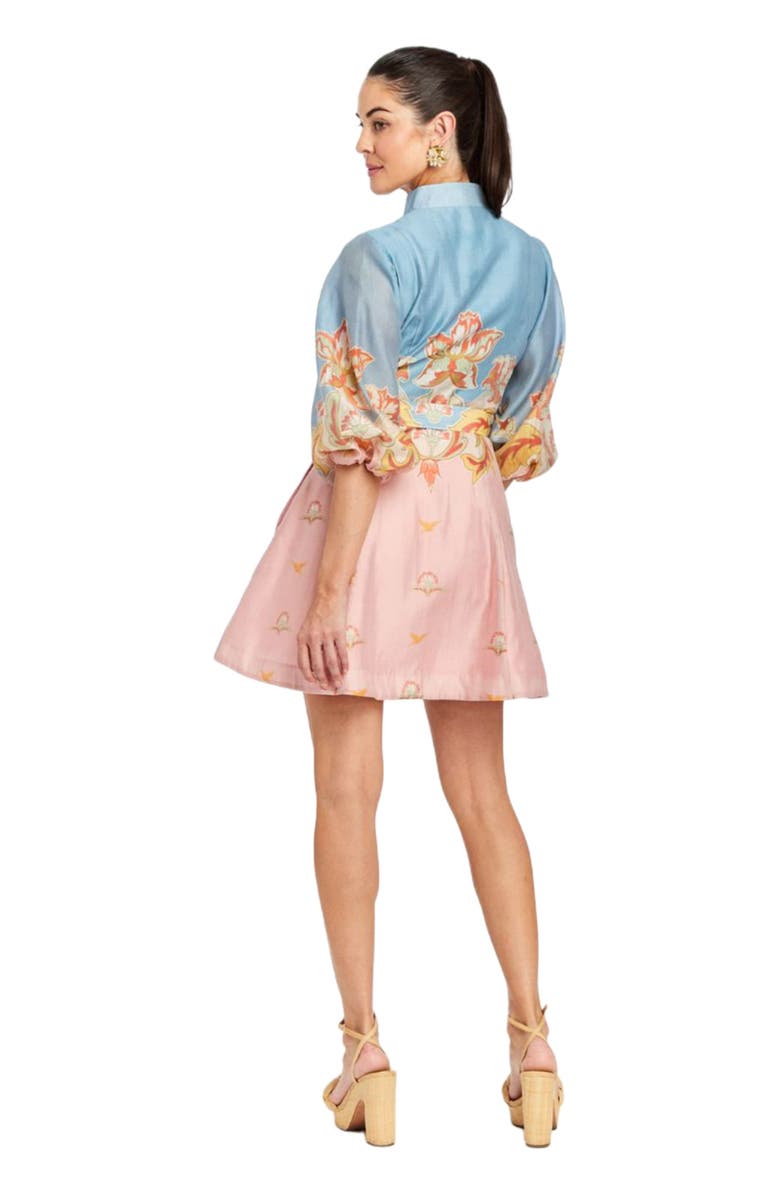 Mestiza New York Etta Sleeved Scallop Mini Dress, Alternate, color,