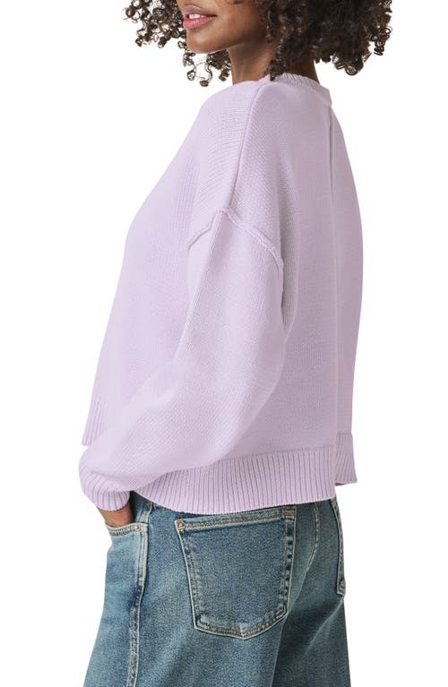 Splendid Jayde Seam Cotton Sweater In Twilight