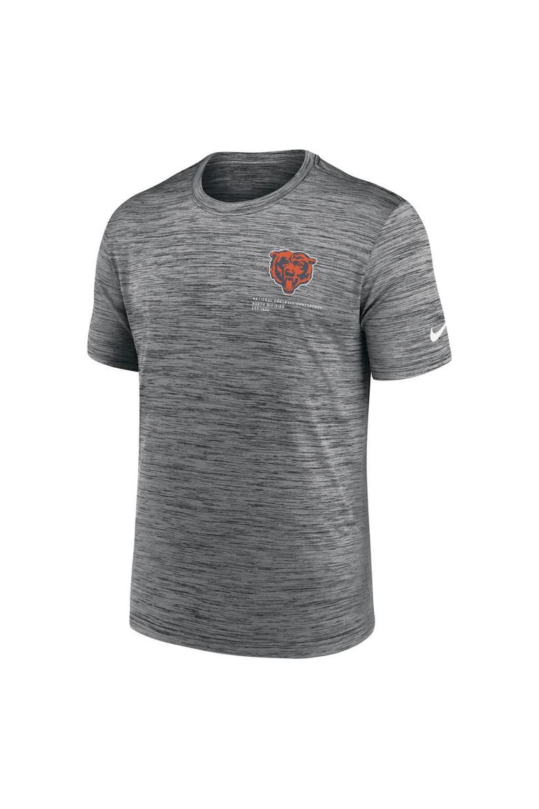 Men's Nike Anthracite Chicago Bears Velocity Performance T-Shirt, Alternate, color, Anthracite