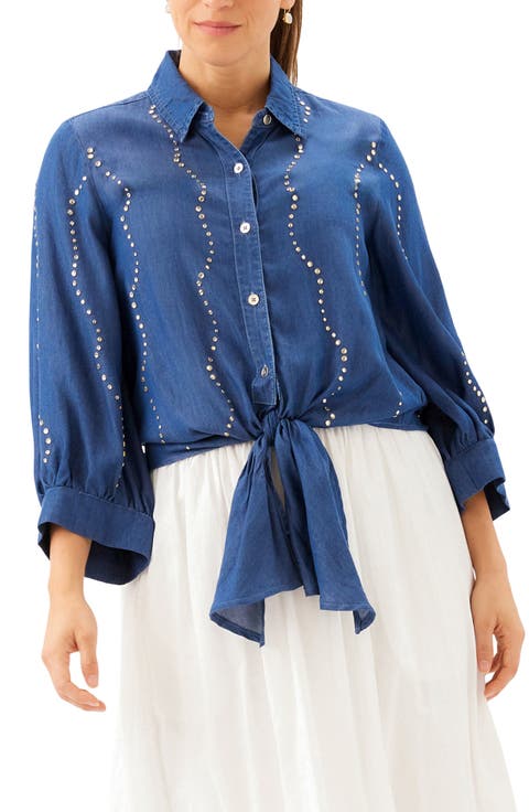 Gemstone Denim Shirt