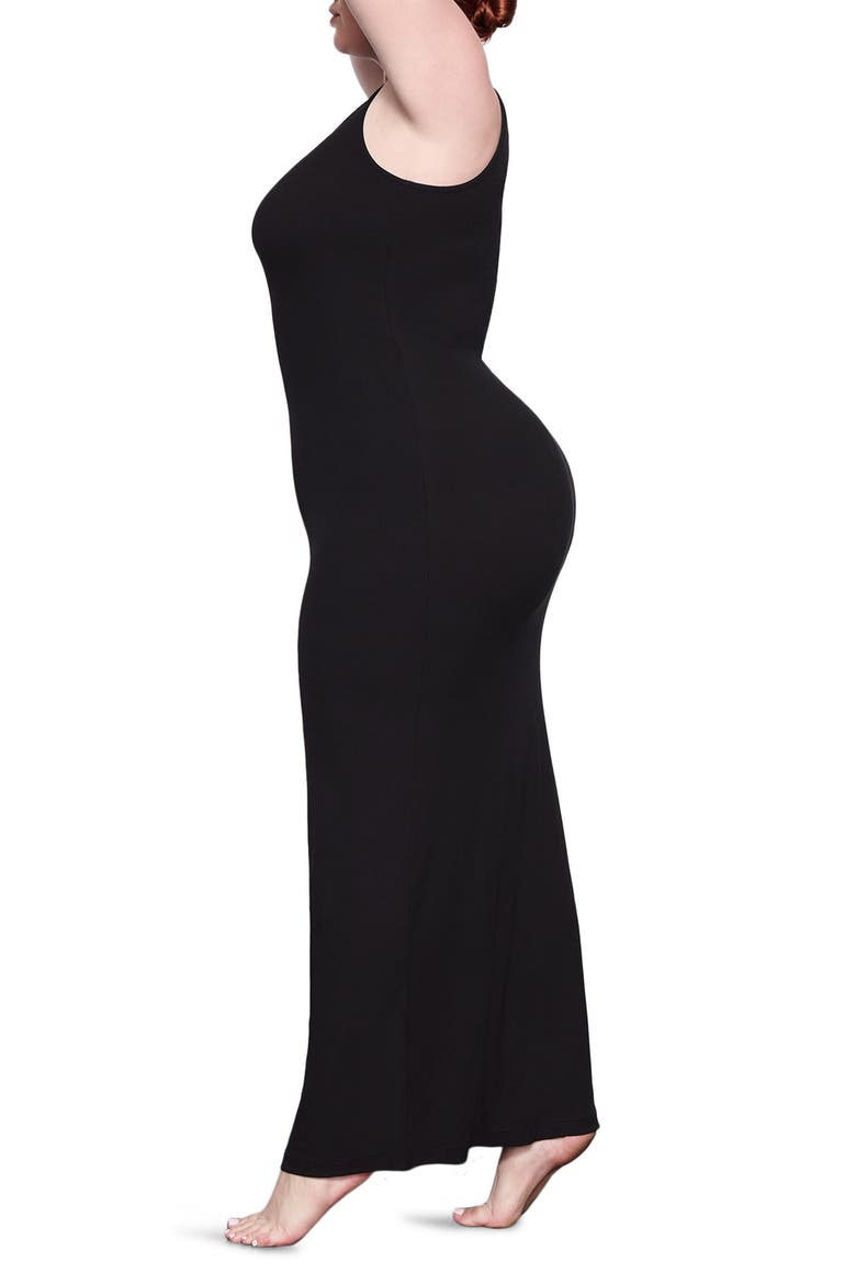 Soft Lounge Sleeveless Dress, Alternate, color, ONYX