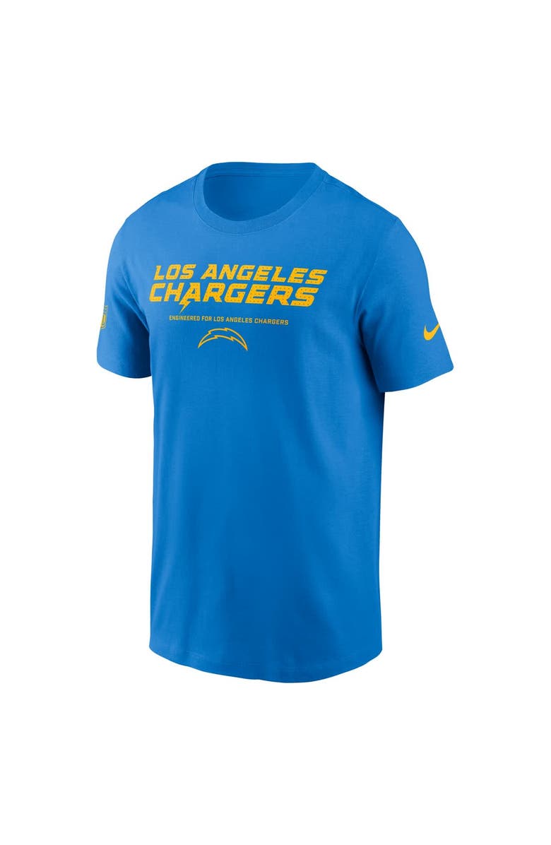 Nike Men's Nike Powder Blue Los Angeles Chargers Sideline Performance T-Shirt, Alternate, color, Powder Blue
