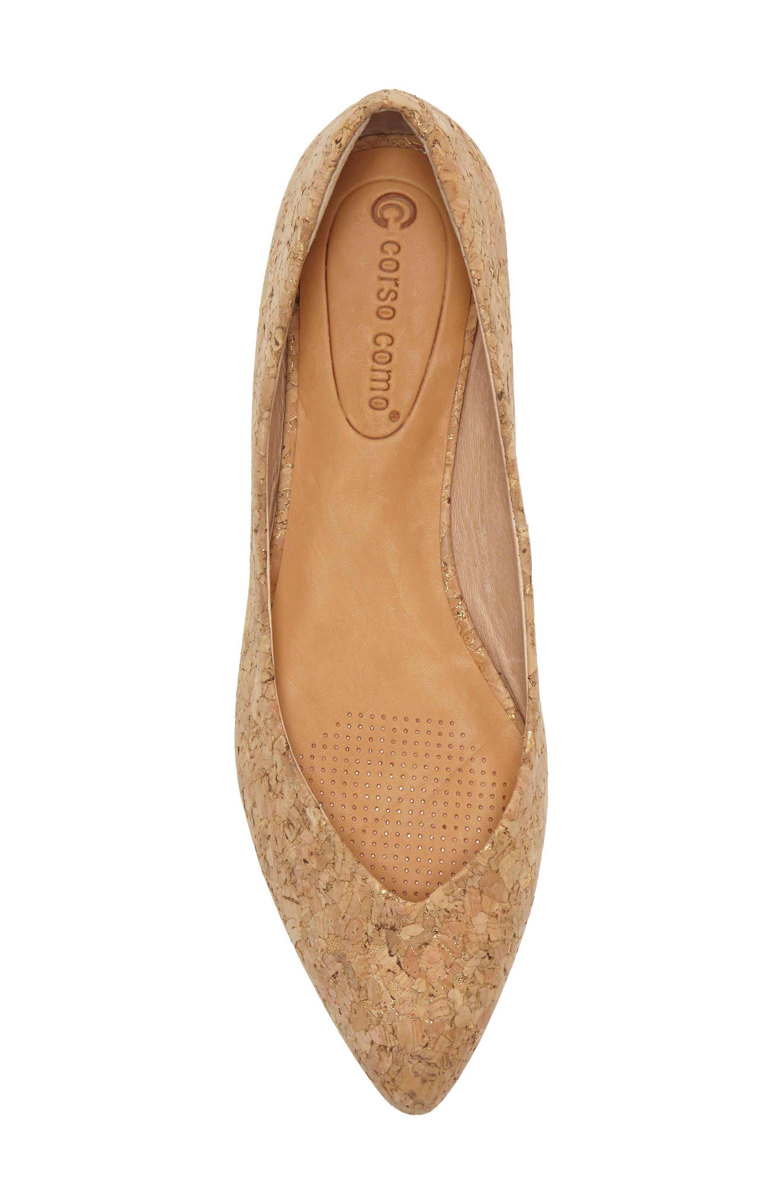 Jullia Flat, Alternate, color, NATURAL/ GOLD CORK