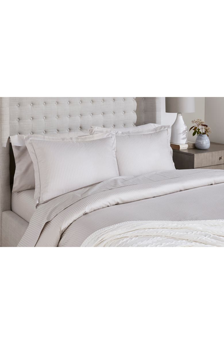 Boll & Branch Signature Stripe Duvet Set, Alternate, color,