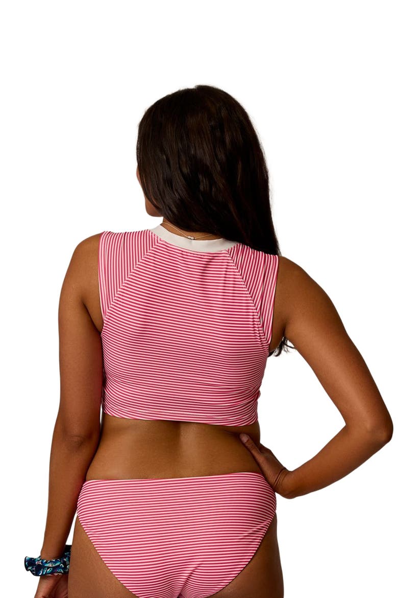 Shoreline Top, Alternate, color, Melon Stripe w. Cloud
