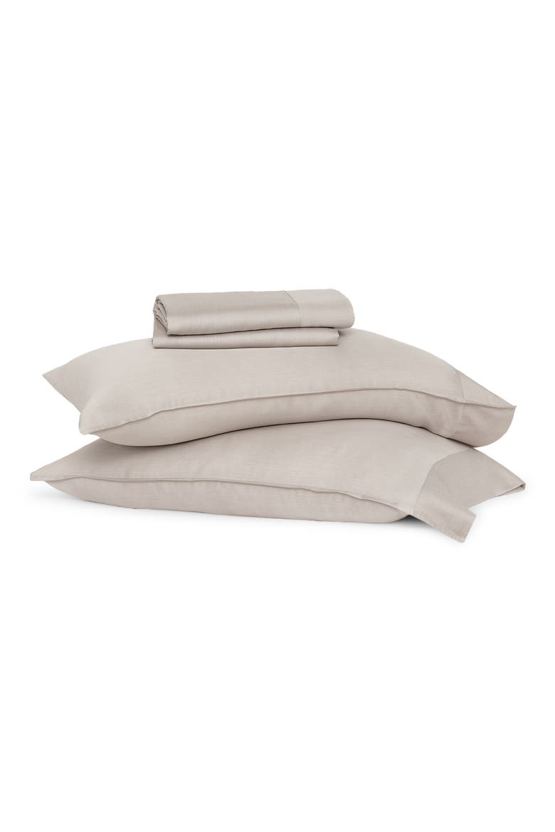 Breeze Eucalyptus Sheet Set, Main, color, DARK GREY