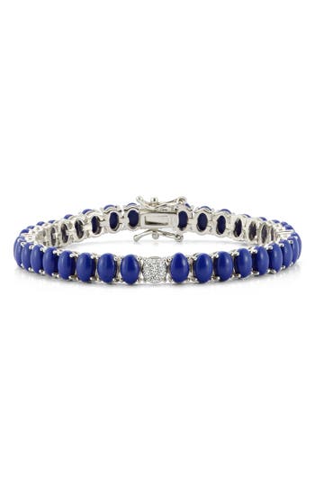 Chloe & Madison Chloe And Madison Cz Tennis Bracelet In Silver