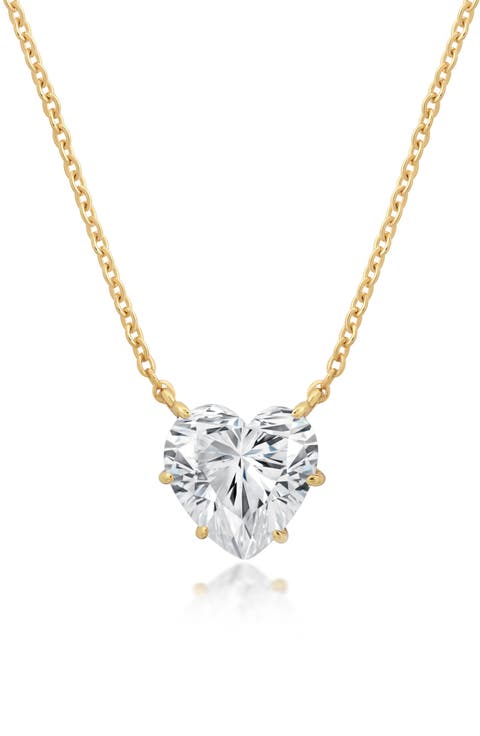 Adore Cubic Zirconia Heart Pendant Necklace