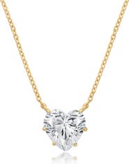 Crislu Adore Cubic Zirconia Heart Pendant Necklace