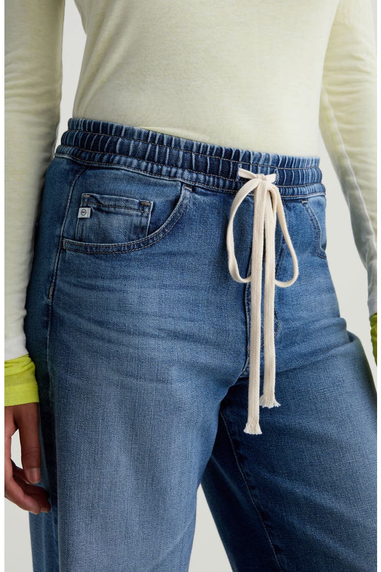Adria Drawstring Low Rise Wide Leg Jeans, Alternate, color, COPENHAGEN
