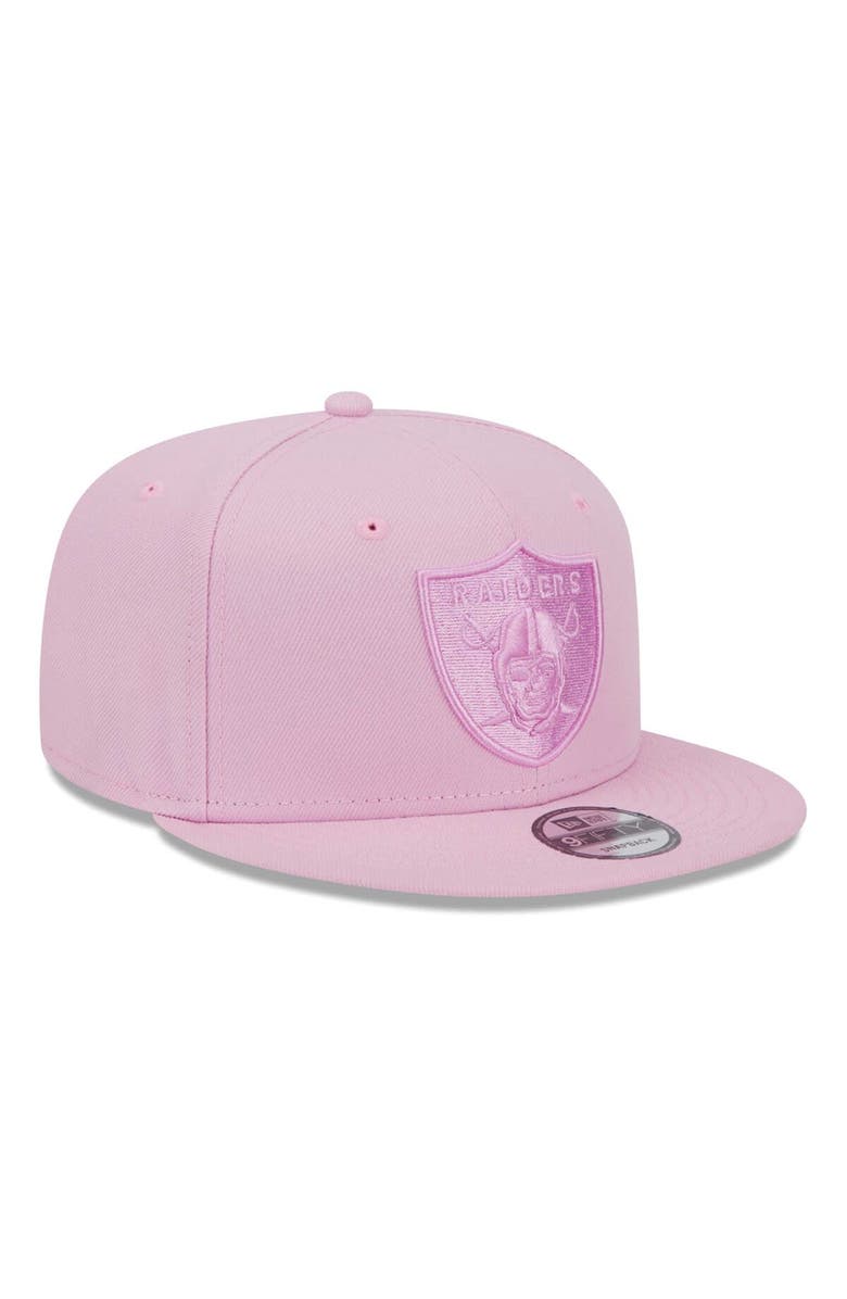 New Era Men's New Era Pink Las Vegas Raiders Color Pack 9FIFTY Snapback Hat, Alternate, color, 