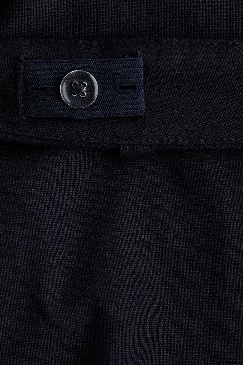 Linen-blend Suit, Alternate, color, Navy blue