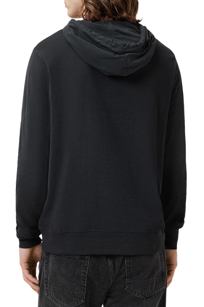 Brace Brushed Cotton Hoodie, Alternate, color, JET BLACK