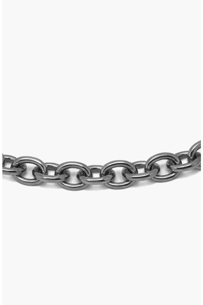 Scream Curb Bracelet in Gunmetal, Alternate, color, Black