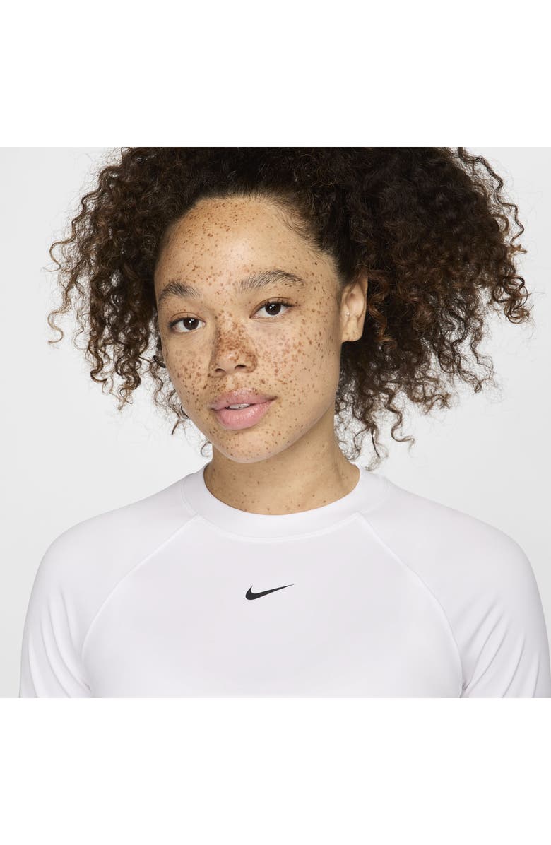 Nike Pro Dri-FIT Long Sleeve Top, Alternate, color, 100 100 White/Black