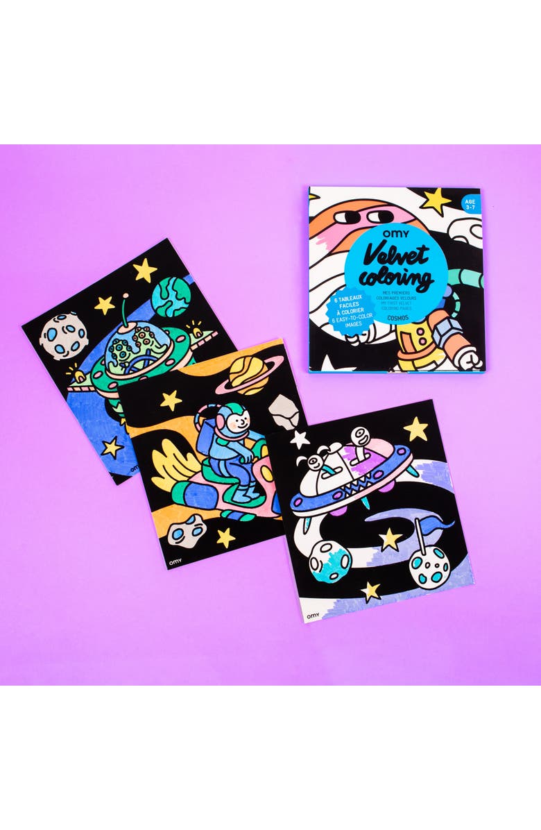 OMY Velvet coloring  Cosmos, Alternate, color, Blue